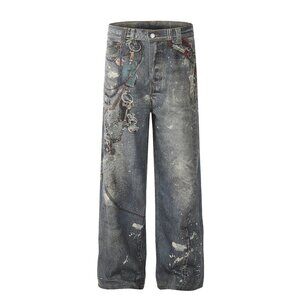 Acne Studios Loose Fit Jeans Blue Waist 32